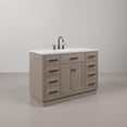 thumbnail image 3 of Water Creation Chestnut 48" Wood Single Bathroom Vanity in Gray/Rubbed Bronze, 3 of 11