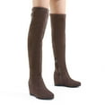 thumbnail image 4 of Dream Pairs Women's over-the-knee wedge heel boots, 4 of 5