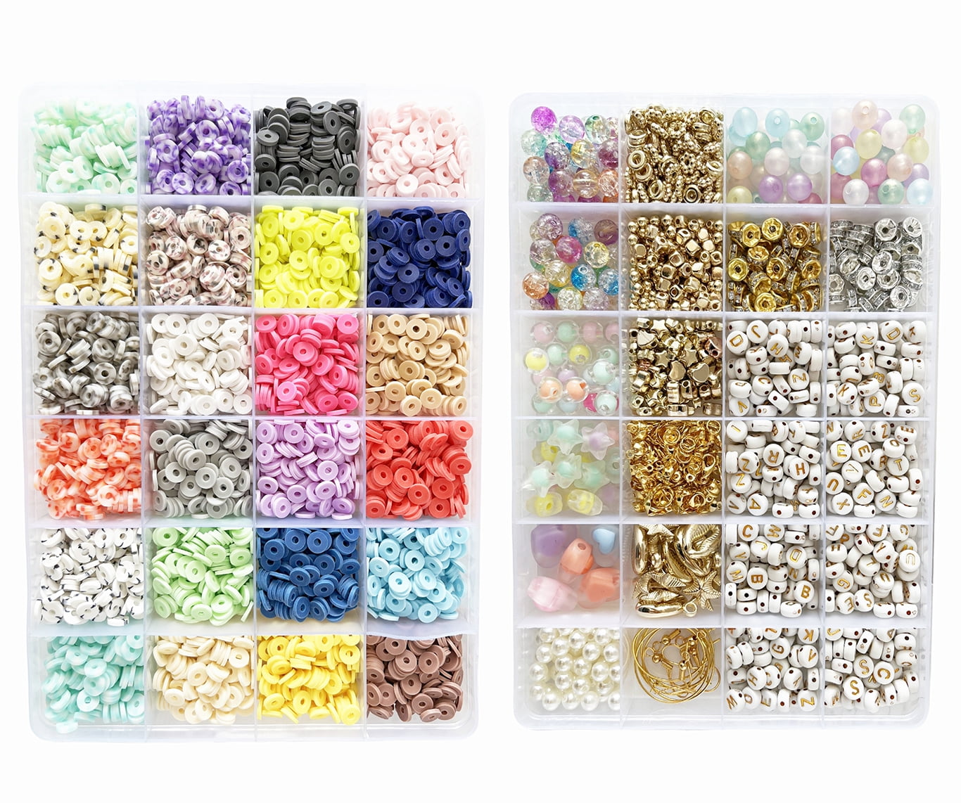 Bracelet Making Kit Clay Beads for Jewelry Making including Letter Beads Bracelet Charms for Adults Crafts for Christmas Birthday Easter Halloween 5691 Pcs