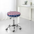 thumbnail image 7 of Kll American Patriotic Stars And Stripes Round Bar Chair Cushion Cover 12 Inch,Bar Stool Protector With Elastic, Soft Washable, 7 of 7