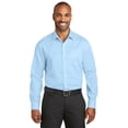 thumbnail image 1 of Camisa de sarga sin planchado Slim Fit de Red House. RH80 Azul Patrimonio casa Roja RH80, 1 of 1