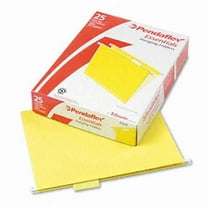 Pendaflex  Hanging File Folders- 1/5 Tab- Letter- Yellow- 25/Box