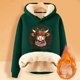 thumbnail image 2 of WILLBEST Sudadera de Mujer con Capucha y Estampado de Vaca Navideña Grande, 2 of 4