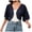 007Navy, variant on Womens Cropped Cardigan Short Sleeves Mesh Ruffled Lightweight Cardigans Casual Lounge Chiffon Spring Shawl Tops