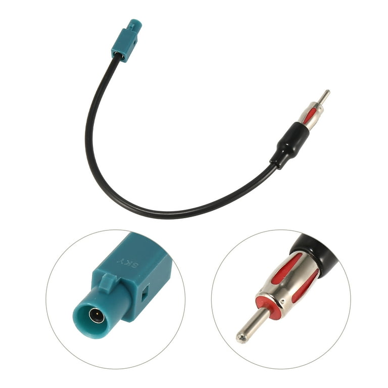 Car Radio Antenna 1 Male to 1 Female Aerial Plug Cable FM AM Stereo Audio  for BMW for Volkswagen for VW 2002-Up 40-EU10 