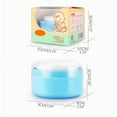 thumbnail image 2 of Estuche con aplicador de talco, borla portátil para polvos corporales y envase. Dispensador de talco para bebés y niños, ideal para el baño y viajes. Perfecto para mujeres y bebés., 2 of 8