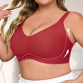 thumbnail image 4 of USEASY Wireless Bras for Women Plus Size Full Coverage Push Up Bra Comfort Seamless Bras No Underwire Everyday Bra, 4 of 6