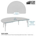 thumbnail image 5 of 48in x 72in Kidney Premium Thermo-Fused Adjustable Activity Table Maple/Maple/Blue - Toddler Swivel, 5 of 5