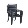 thumbnail image 3 of Belmont Home San Marino Ladder-Back Outdoor Dining Chairs in Black (Set of 2), 3 of 18