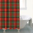 thumbnail image 4 of Red Green Checkerboard Checkered Pattern Shower Curtain 72"x84" ,Bathroom Decorative Shower Curtains Set with 12 Hooks,Modern Waterproof Washable Shower Curtain, 4 of 6