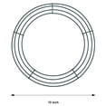 thumbnail image 2 of 6 Pieces Dark Green Wire Wreath Rings Wire Wreath Frame for Christmas New Year Valentines Decoration (10 Inch), 2 of 8
