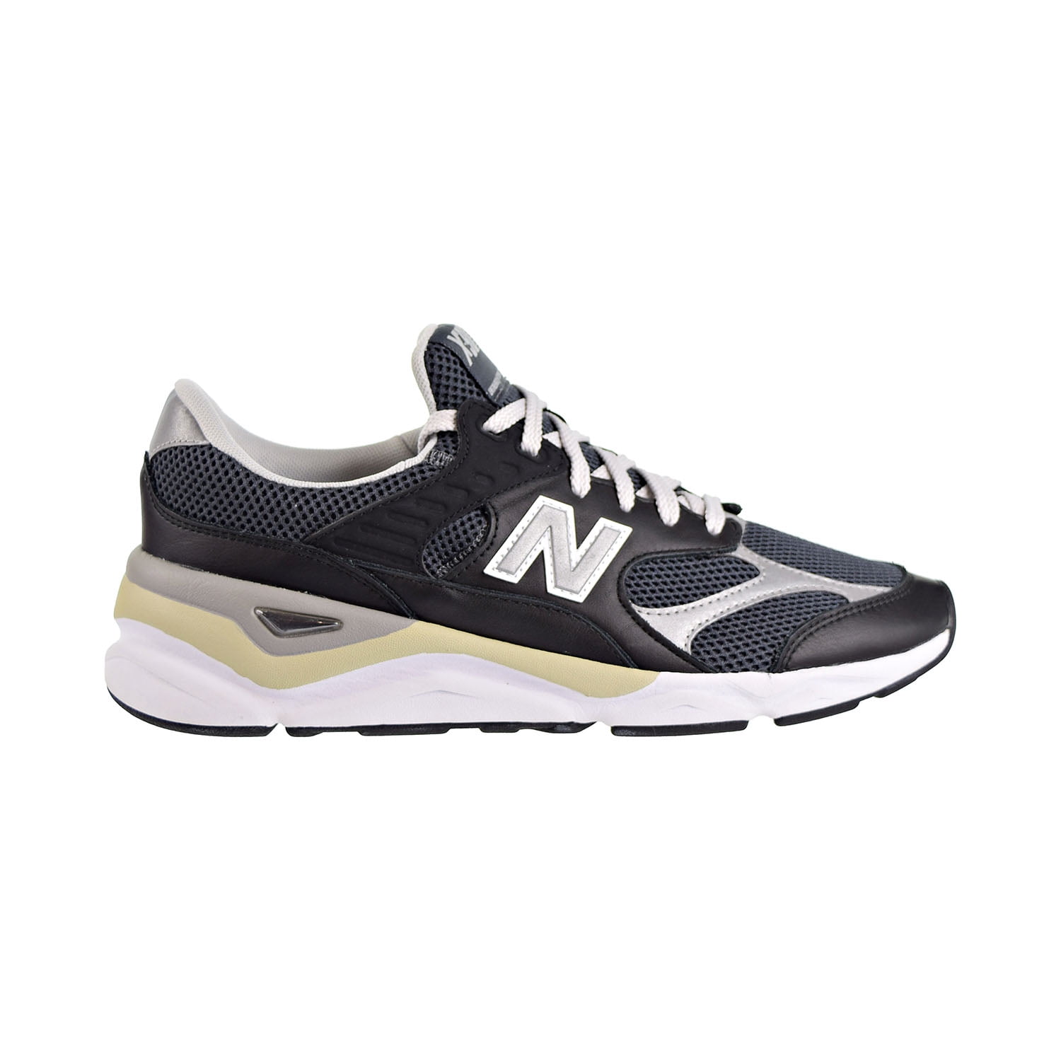 New Balance Men's X-90 Reconstructed Shoes Black with Grey نيني نيني
