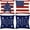 3#america Flag, variant on 4th of July Decorative Pillows 18 x 18 Patriotic Star Throw Pillow Covers Independence American Flag Pillow Memorial Day Decor Patio Pillows Outdoor Case Porch Pillows Case