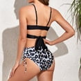 thumbnail image 2 of Bikini Swimsuit for Women Front Cross Lace Up Two Piece Bathing Suit  S-XL, 2 of 5