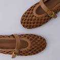 thumbnail image 5 of Cushionaire Wendy Woven Mary Jane Flats For Women | Breathable Open Weave Flats With Adjustable Buckle Strap | Stylish Everyday Mary Jane Flats, 5 of 20