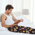 thumbnail image 4 of Kdxio Turkey And Autumn Pattern Men's Pajama Pants, Elastic Waist with Drawstring and Pockets, Comfortable Loungewear-Small, 4 of 5