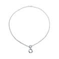 thumbnail image 3 of Mod Geometric Open Circle Round Disc Lariat Pendant Y Necklace for Women for Teen .925 Sterling Silver, 3 of 4