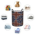 thumbnail image 6 of XMXT Collapsible Laundry Basket, Elegant Persian Style Waterproof Laundry Hampers Storage Baskets Dirty Clothes Hamper, 62L, 6 of 8