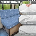 thumbnail image 5 of XYZCANDO Navy Blue Star Print RV Sofa Cover RV Couch Cushion Slipcovers Comfortable Loveseat Slipcovers for Travel Couch Stain Resistant Sofa Cover 2 Backrest Cover & 2 Bench Cover, 5 of 6