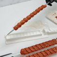 thumbnail image 2 of Single Row BBQ Meat Skewer Machine, Kebab Press Maker, Reusable BBQ Skewer Maker Kebab - White, 2 of 5