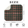 thumbnail image 4 of Green and Red Christmas Plaid Pattern Dish Drying Mat for Kitchen 1 Pack, Ultra Absorbent Microfiber Dishes Drainer Mats,16x18in(41x46cm), 4 of 6