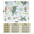 thumbnail image 3 of Kll Fleece Blanket Plush Throw Blanket Turtle And Sea Life,Soft Fuzzy Cozy Flannel Blanket For Couch Sofa Bed.(50"X40"), 3 of 9