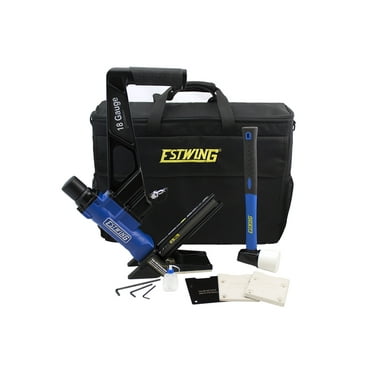 Estwing EF18GLCN Pneumatic 18-Gauge 1-3/4" L-Cleat Flooring Nailer with Bag