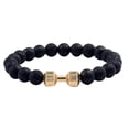 thumbnail image 1 of Pulsera de cuentas naturales de piedra volcánica mancuerna Europea y Joyería fina para hombres y mujeres, 1 of 5