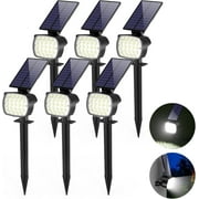 DAYBETTER Solar Lights Outdoor,800LM 6500K Solar Spotlights for Yard Garden Lawn Patio Tree,White