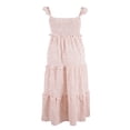thumbnail image 1 of EIMELI Robe Assortie Mère Fille Femmes Fille à Volants Imprimé Floral Bohème Sans Manches Robe Vêtements de Famille, 1 of 6