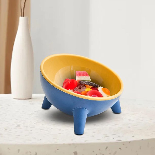 Caja de almacenamiento de escritorio moderna Escultura Titular de la llave Organizador de escritorio Plato Dulce Joyas Pendientes Bandeja para entrada amarillo Macarena estatuas de escritorio