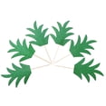 thumbnail image 3 of 24 Pcs Cake Topper Pineapple Leaves Toothpick Flag for Cakes Cheesecakes Cookies Cocktail Decoration (Green), 3 of 8