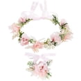 thumbnail image 1 of Corona de flores, diadema con corona de flores, diademas de flores, tocados, bandas para el cabello, guirnalda floral, para mujeres y niñas, para festivales, fiestas, bodas, playa, 1 of 4