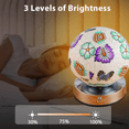 thumbnail image 4 of Niulife 7 Colors Flower Lamp with Steel Base,Vintage Lamp for Bedroom Room Decor,Birthdays Chrismas Gifts for Sister Mom Women Kids Boys Girls Teens,White, 4 of 5