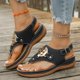 thumbnail image 2 of MKLEKYY Sandalias de Plataforma para Mujer, Sandalias de Verano A La Moda Con Punta Abatible, Chanclas Casuales y Cómodas para La Playa., 2 of 5