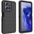 thumbnail image 1 of wonima11 for Motorola Moto G Power 2025/Moto G Play 2025 Case, Defender Case Heavy Duty Shockproof Dustproof 3 in 1 Rugged Protective Phone Cover for Moto G Power 2025/G Play 2025 (Black Stripes), 1 of 1