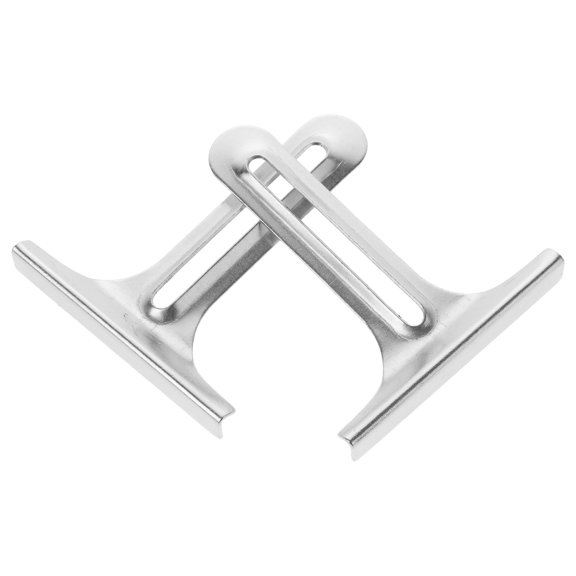 Zehuanyu  2 Pcs Stitching Ruler Sewing Supply Material Wheel Fabric Cutter Rotary Tool Right Angle Silver