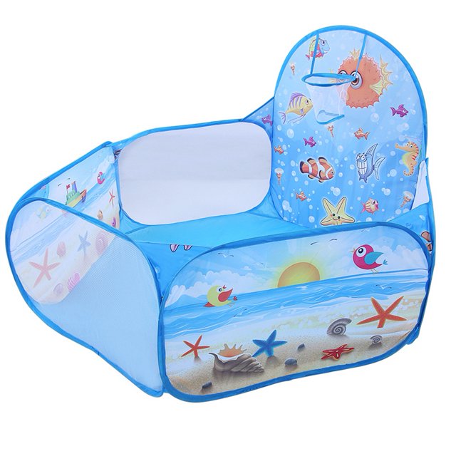 1 carpa plegable para niños con dibujos animados, piscina de bolas para jugar al aire libre (Ocean World)