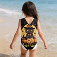 thumbnail image 5 of Zylarhe Girls Swimsuit Girls Summer Gymnastics Leotard Swimsuit Racerback Practice Outfit For Kids Youth Training Black 11-12 Years, 5 of 5