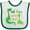 White and Green, variant on Inktastic My Yaya Loves Me Grandson Dinosaur Boys Baby Bib