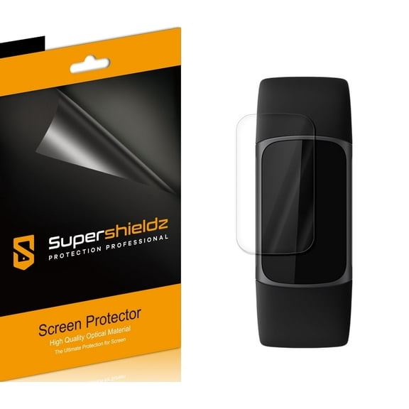 (3 Pack) Supershieldz Designed for Fitbit Charge 5 Screen Protector, (Full Coverage) High Definition Clear Shield (TPU)