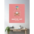 thumbnail image 2 of Baseball Mom: Hustle, Hit, Never Give Up Poster Wall Art, Modern Wall Decor For Living Room Bedroom, 16x24 UNFRAMED, 2 of 3
