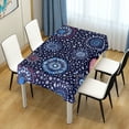 thumbnail image 4 of Yayeee Tablecloths 60" x 120" Rectangle Wrinkle Resistant Party Table Cover, Blue Fireworks Pattern, 4 of 8