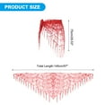thumbnail image 2 of Uxcell Women's Belly Dance Hip Scarf with Sequins Triangle Wrap Skirts Waist Chain for Music Festival Party Costume Red, 2 of 7