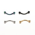 thumbnail image 4 of Stainless Steel Curved Barbell Ball Eyebrow Ring Eyebrow Piercing Body Jewelry 1pc, 4 of 9
