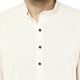 SKAVIJ Hommes Tunique Coton Longue Kurta Casual Chemise Regular Fit (Petit, Off-White) – image 3 sur 5