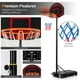 Costway Réglable Enfants Panier de Basket-Ball avec Filet Durable Incassable Backboard Roue – image 4 sur 10