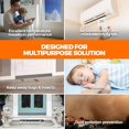 thumbnail image 2 of Moqsnm Weather Stripping 39 inch Door Draft Stopper Under Door Draft Blocker Doors Sweep Noise Stopper Strong Adhesive Draft Guard, Gray, 2 of 6
