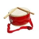 thumbnail image 1 of Tambor de cintura, instrumentos de percusión de tambores chinos con baquetas, duradero, Material de música rítmica de aprendizaje temprano para niños, tambor de cintura redonda Hugo Tambor de cintura, 1 of 10