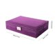 thumbnail image 4 of Suede Jewelry Storage Box Ring Display Box Space-saving for Home Travel Business Trip Dorm ANGGREK Otros, 4 of 8